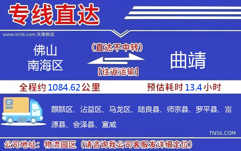 佛山南海區(qū)到曲靖物流公司 佛山南海區(qū)到曲靖物流公司